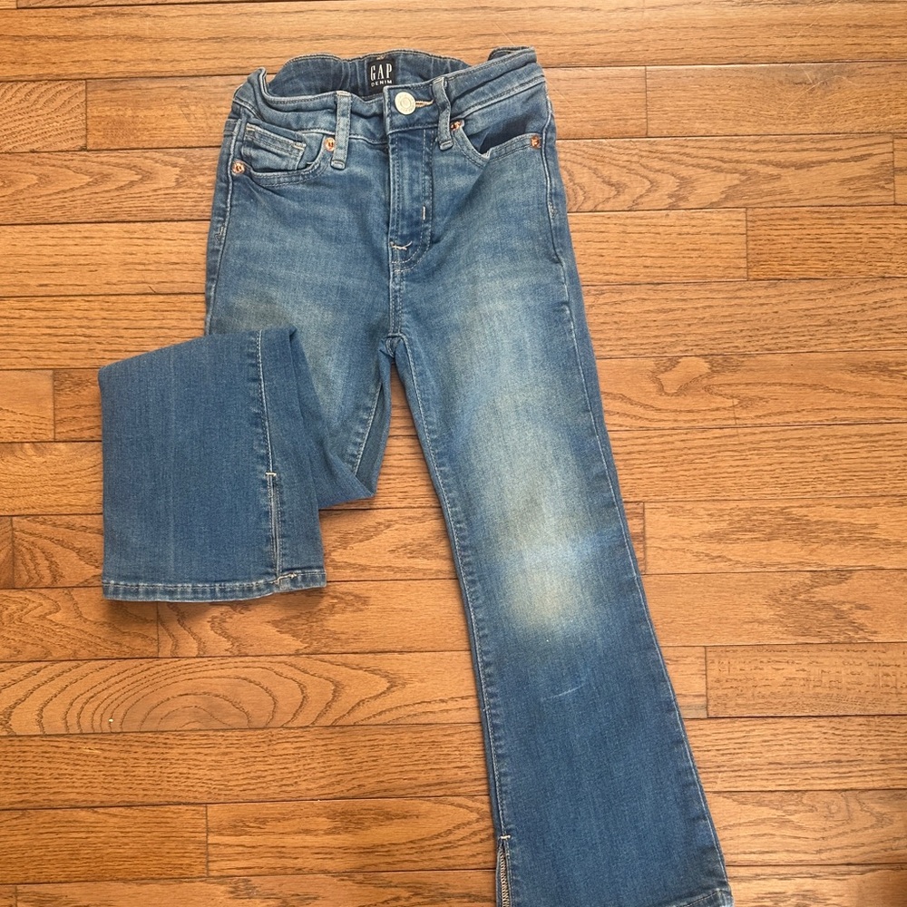 GAP Little Girl’s Light-Mid Wash Flare Jeans